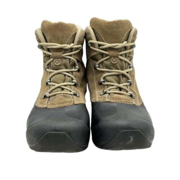 Sorel Men\'s Brown Black Cold Mountain Winter Suede Rubber Boots Shoes Size 9